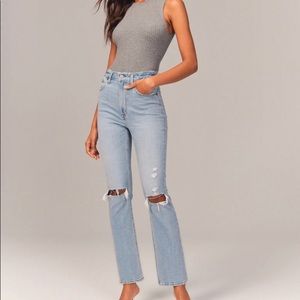 Curve Love Ankle Straight Ultra High Rise Jean